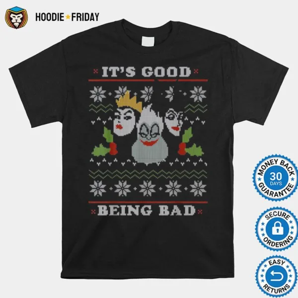 Disney Villains Good Bad Ugly Christmas Shirts