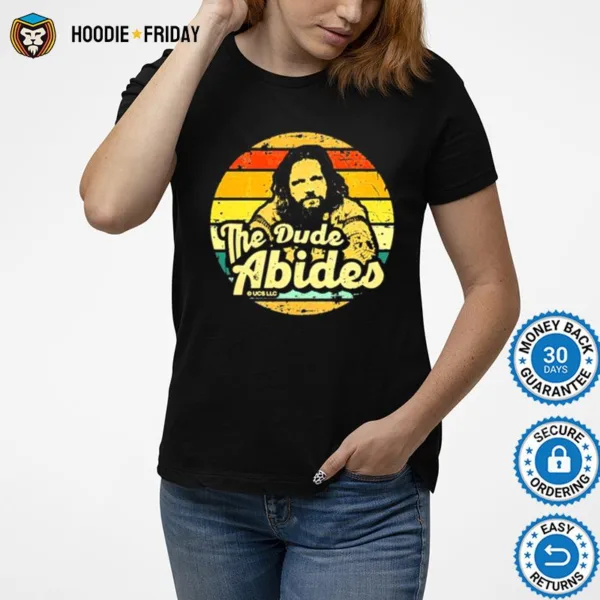 Distressed Design The Big Lebowski The Dude Abides Shirts