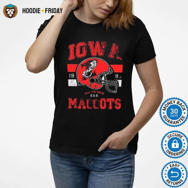 Distressed Logo Football Iowa Maggots Shirts