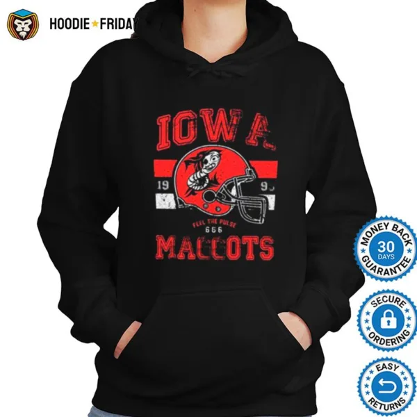 Distressed Logo Football Iowa Maggots Shirts