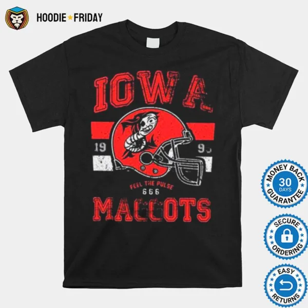 Distressed Logo Football Iowa Maggots Shirts