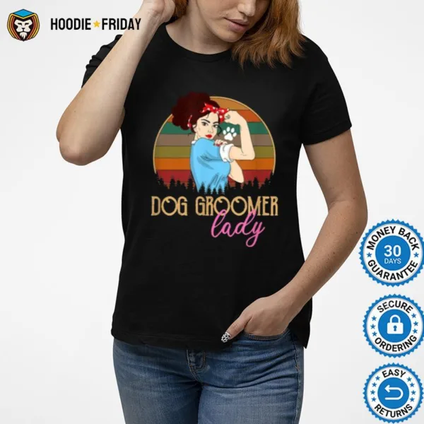 Dog Groomer Lady Vintage Shirts