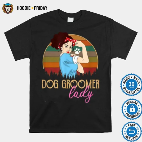 Dog Groomer Lady Vintage Shirts