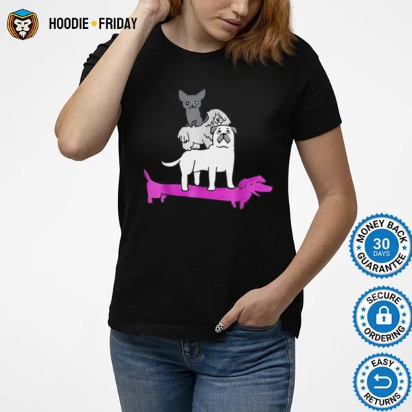 Dog Pile Asexual Pride Shirts