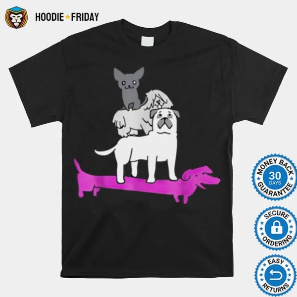 Dog Pile Asexual Pride Shirts