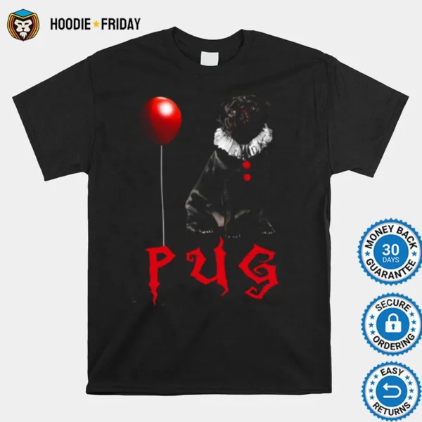 Dog Pug Clown Halloween Shirts