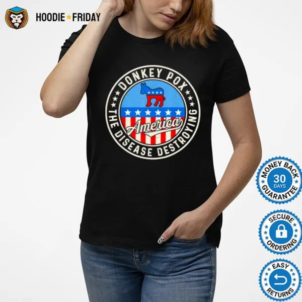 Donkey Pox The Disease Destroying America Donkeypox Retro Shirts