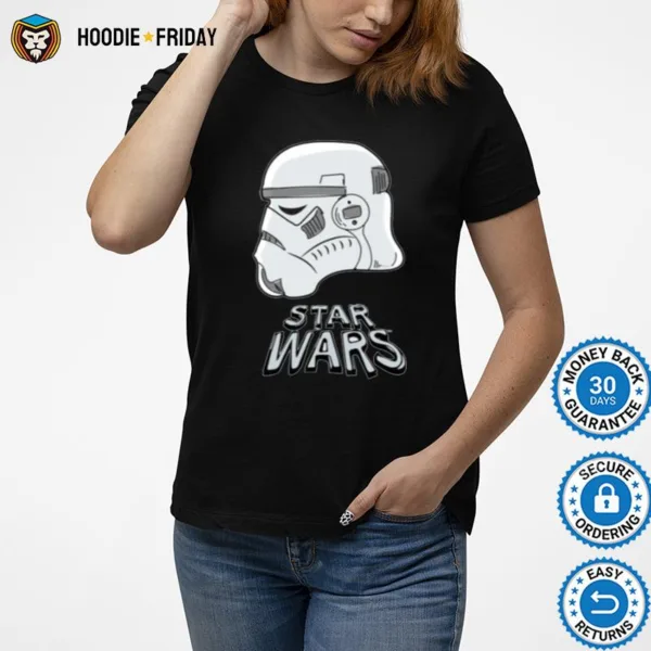 Doodle Sketch Stormtrooper Helme Shirts