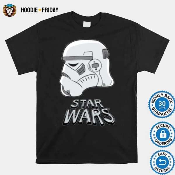 Doodle Sketch Stormtrooper Helme Shirts