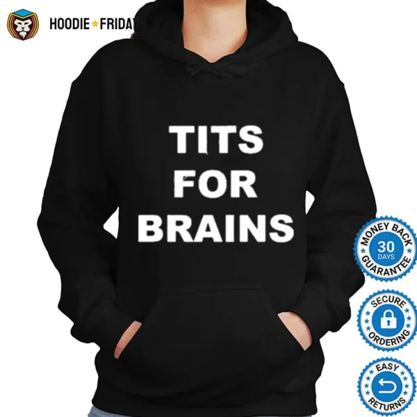 Doomsday Bimbo Wearing Tits For Brain Shirts