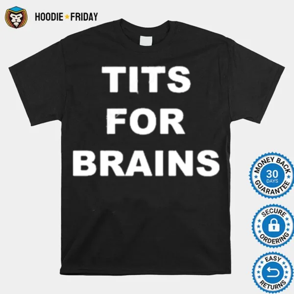 Doomsday Bimbo Wearing Tits For Brain Shirts