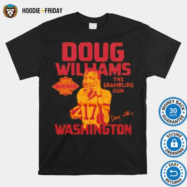 Doug Williams Washington Super Xxii Bowl Signature Shirts