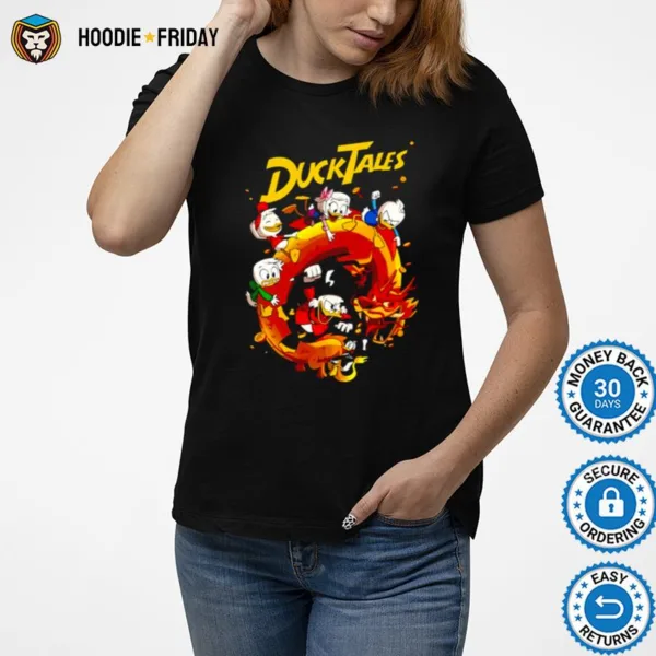 Dragon Fire Hurican Sima Well Disney Donald Ducktales Shirts