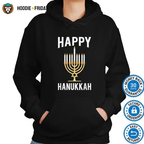 Dreidel Menorah Funny Chanukah Gift Happy Hanukkah Shirts