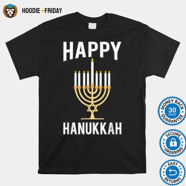 Dreidel Menorah Funny Chanukah Gift Happy Hanukkah Shirts