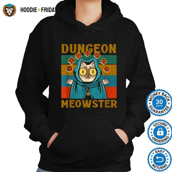 Dungeon Meowster Nerdy Halloween Cat Dad Shirts