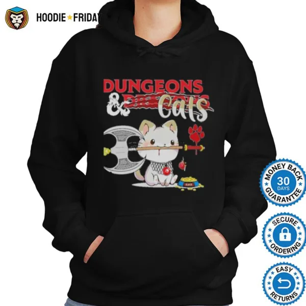 Dungeons Dragon And Cat Shirts