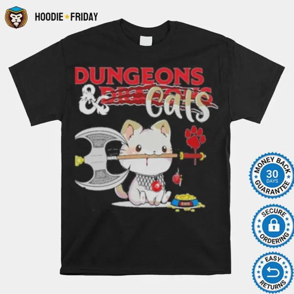 Dungeons Dragon And Cat Shirts