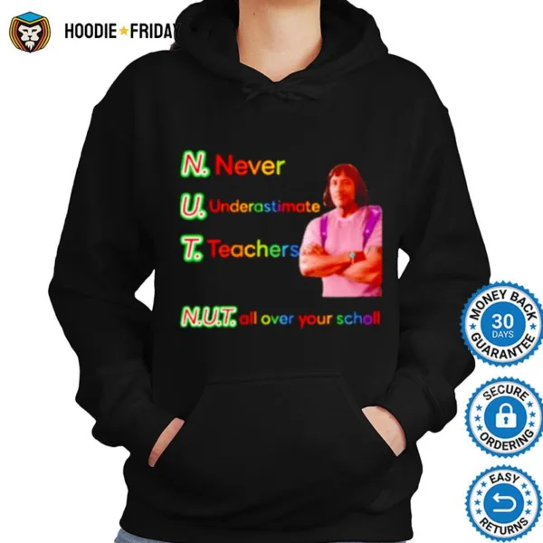 Dwayne Johnson Never Underestimate Teachers Shirts