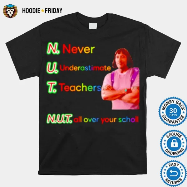 Dwayne Johnson Never Underestimate Teachers Shirts