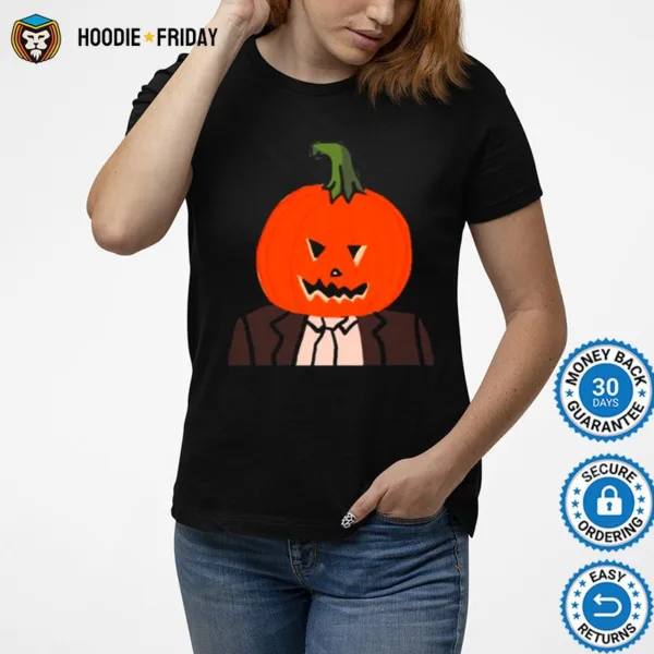 Dwight Schrute Pumpkin Head Halloween Shirts