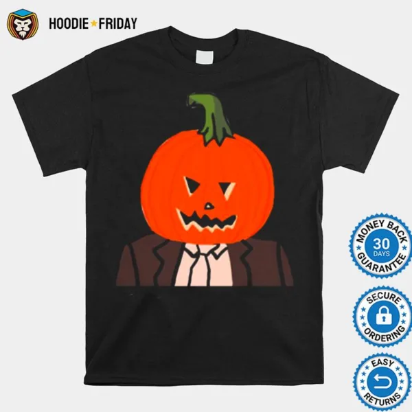 Dwight Schrute Pumpkin Head Halloween Shirts