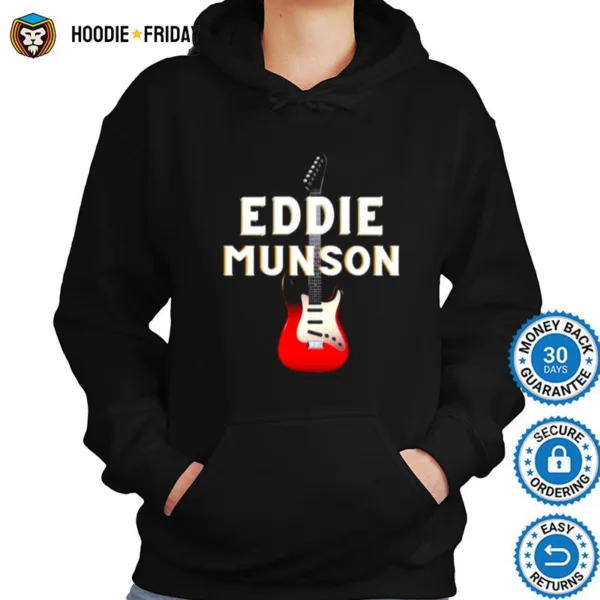 Eddie Munson With His Guitar Design Shirts