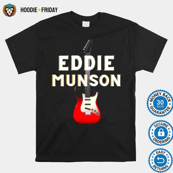 Eddie Munson With His Guitar Design Shirts