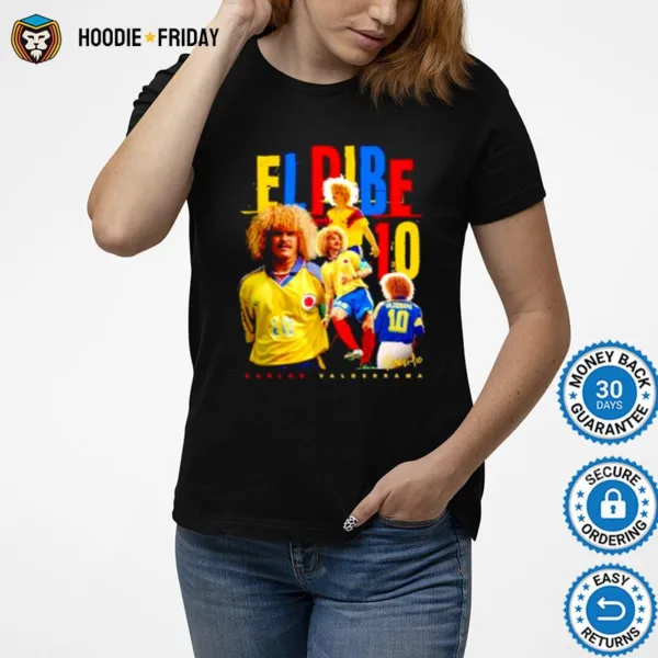 El Pibe Carlos Valderrama Soccer Shirts