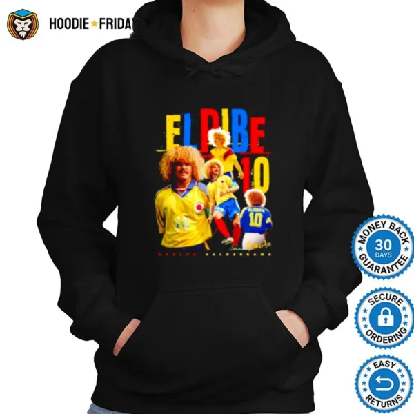 El Pibe Carlos Valderrama Soccer Shirts