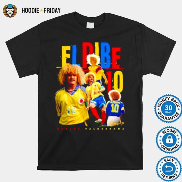 El Pibe Carlos Valderrama Soccer Shirts