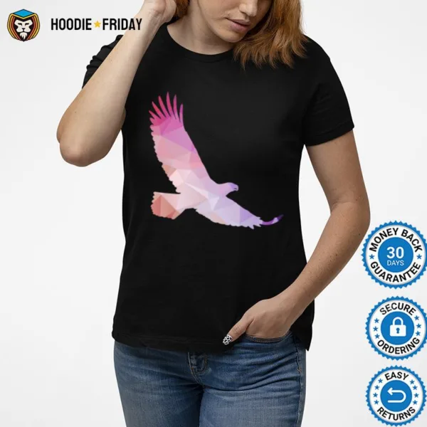 Elegant Flying Eagle Trippy Silhouette Shirts