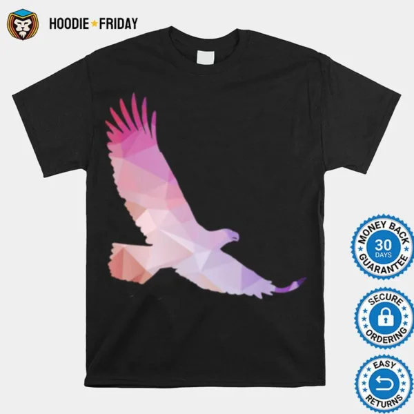 Elegant Flying Eagle Trippy Silhouette Shirts