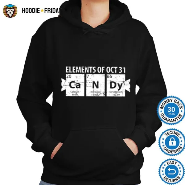 Elements Of 31 October Periodic Table Halloween Shirts