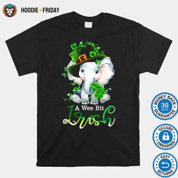 Elephant A Wee Bit Irish Green For Patricks Day Lover Shirts