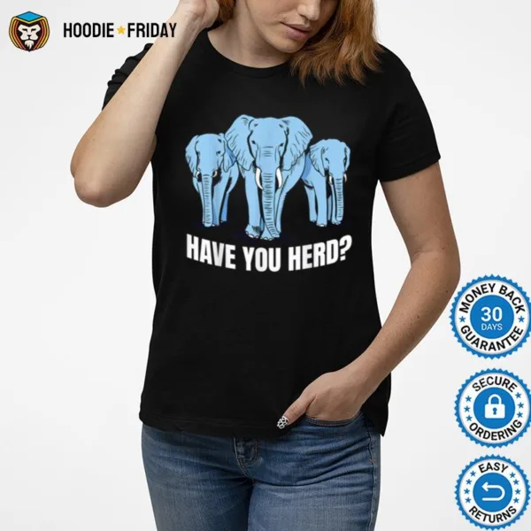 Elephants Herd Immunity Pun Joke Shirts