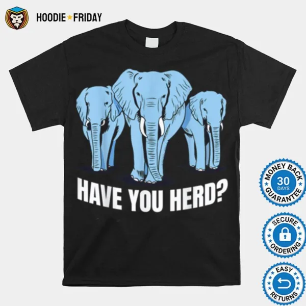 Elephants Herd Immunity Pun Joke Shirts