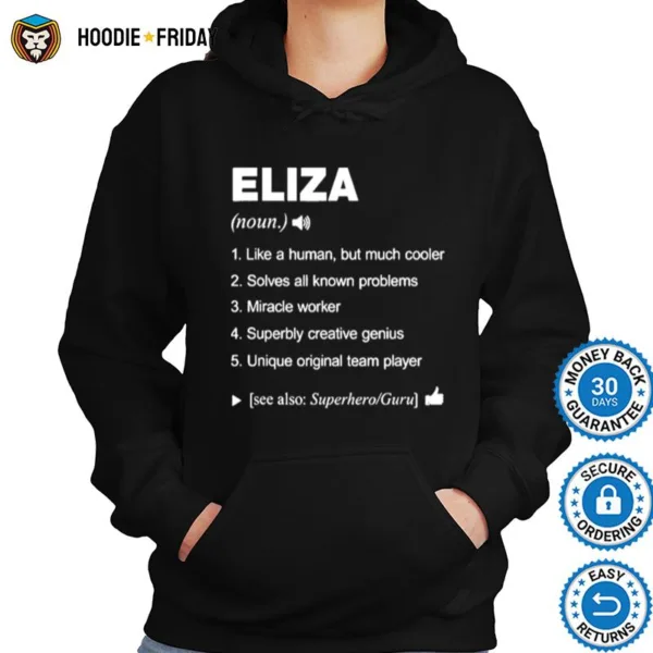 Eliza Name Definition Retro Family Us Shirts