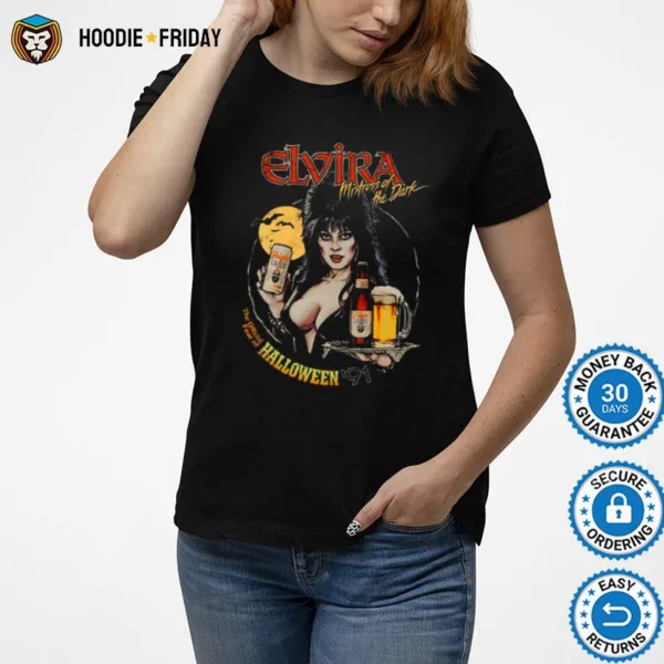 Elvira Mistress Of The Dark Fright Light Scary Movie Shirts