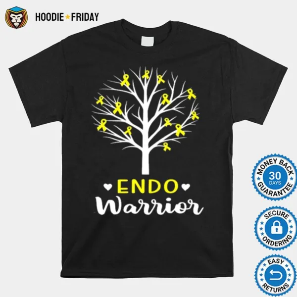 Endo Warrior Endometriosis Awareness Month Yellow Ribbon Shirts