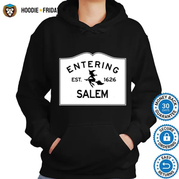 Entering Salem Massachusetts   Commonwealth Of Massachusetts Sign   The City Of Witches Classic T Sh Shirts