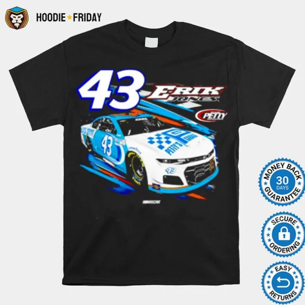 Erik Jones Checkered Flag Black Fuel Shirts