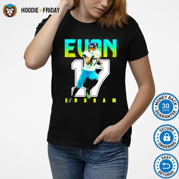 Evan Engram 17 Jacksonville Jaguars Football Poster Shirts