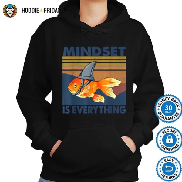 Everything Is Mindset Shark Fin Goldfish Vintage Shirts