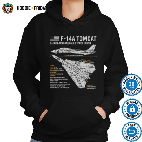 F 14 Tomcat Us Navy Aircraft Plane Usaf Airplane Blueprint F14 Shirts