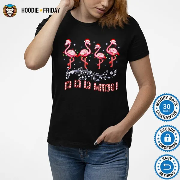 Fa La La Mingo Flamingo Christmas Shirts