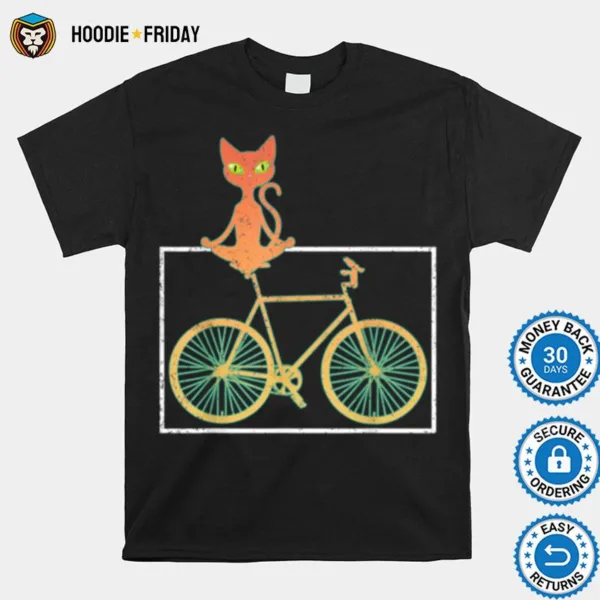 Fahrradfahrer Haustier Geschenk Niedliches Katze Fahrrad Shirts