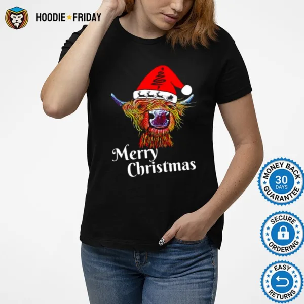 Fanart Christmas Highland Cow Shirts