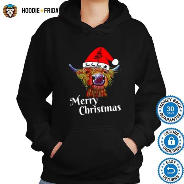 Fanart Christmas Highland Cow Shirts