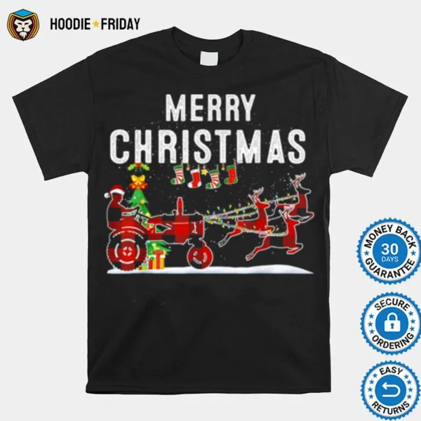 Farm Tractor Merry Christmas Farmer Xmas Gif Shirts